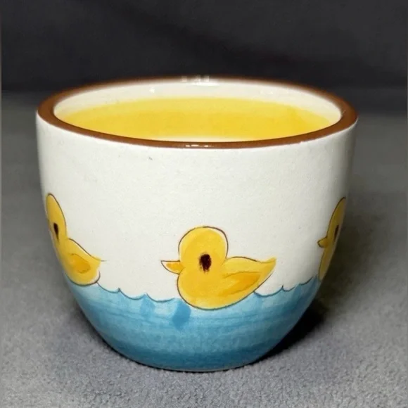 Stangl Pottery Kiddieware Little Quackers Hand Painted Cup Signed 2.75"T - Picture 2 of 7